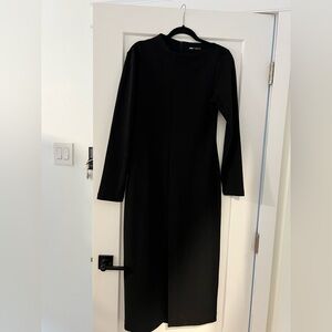 Zara Classic Black Long Sleeve Dress